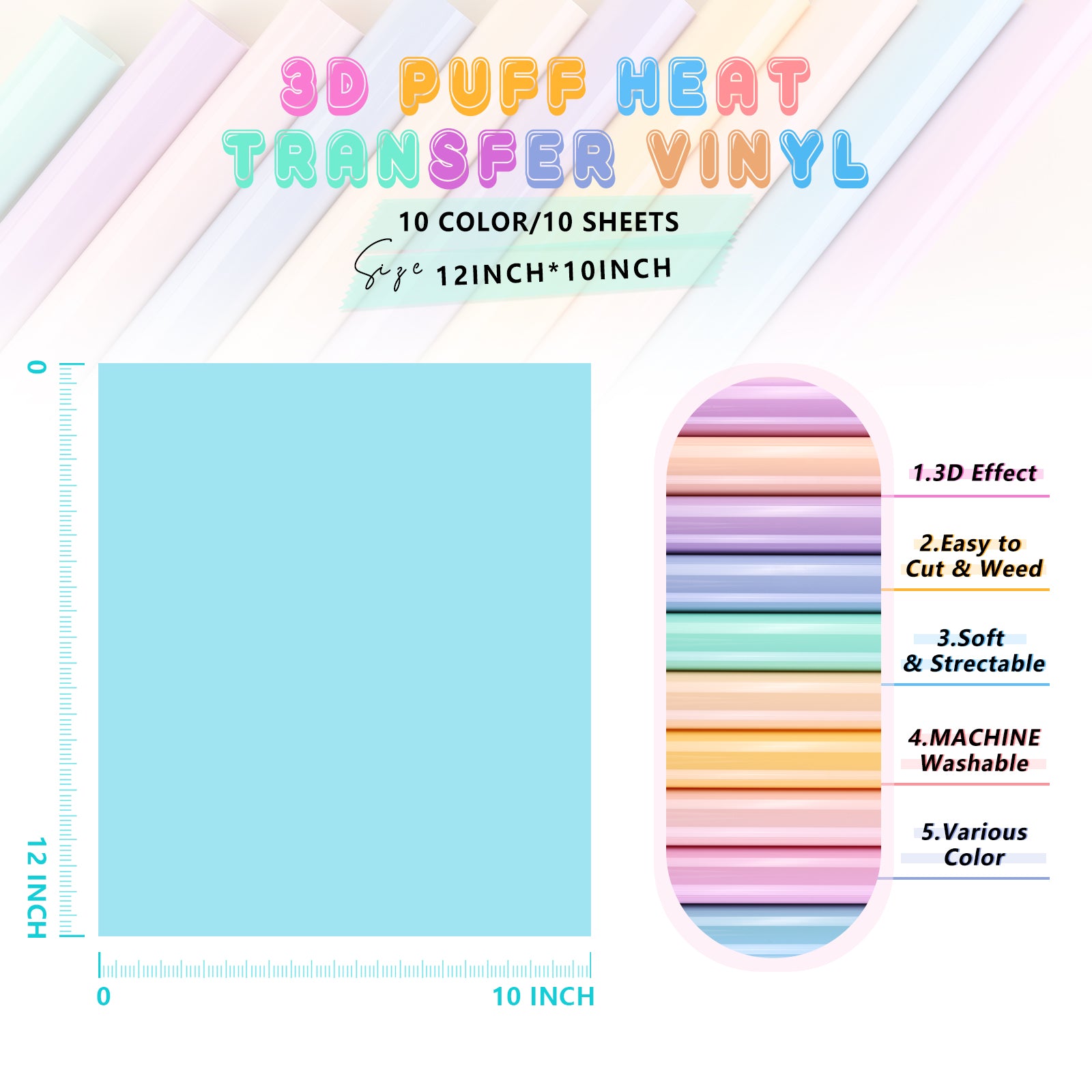 Puff Heat Transfer Vinyl | Sparkleberry